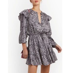 Rebecca Minkoff Hannah Dress in black and white multi